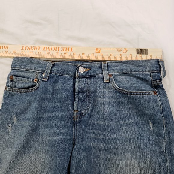 LEVI'S Men's Distressed 501 button Fly - Picture 3 of 6